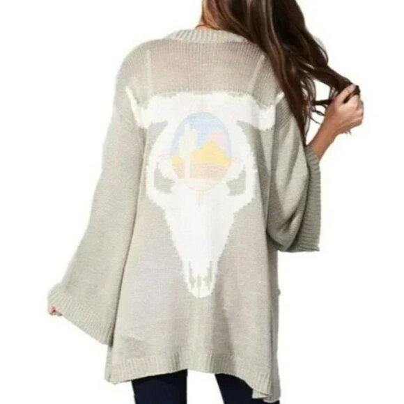 Show Me Your MuMu Easy Ojai Bull Cardigan Sweater - Picture 1 of 12